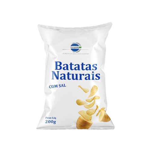 Embalagem flexível laminada para batatas naturais
