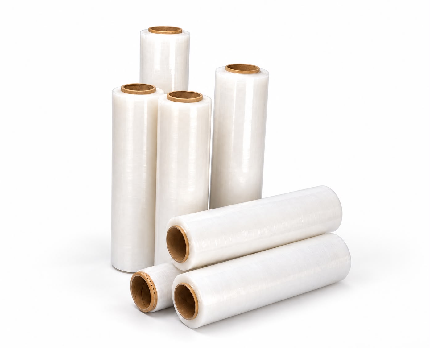 Bobinas de filme stretch transparente
